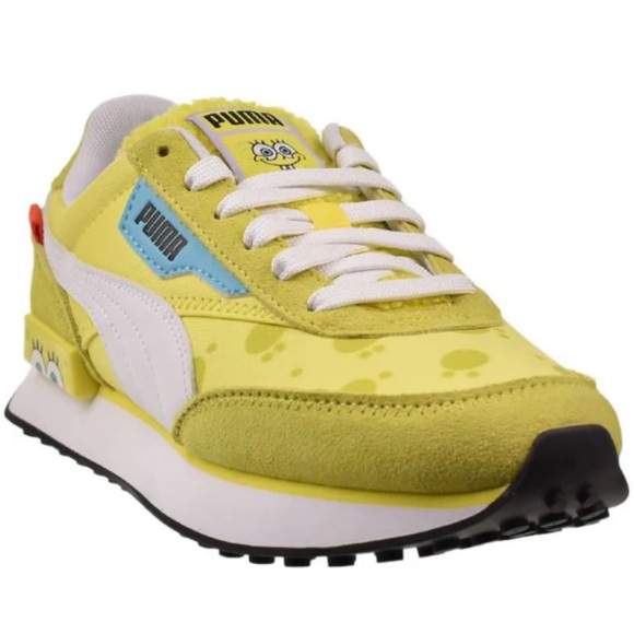 Puma Future Rider Spongebob Kids' Shoes Yellow - Picture 1 of 16